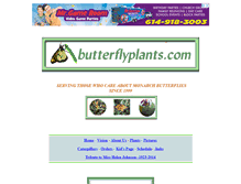 Tablet Screenshot of butterflyplants.com